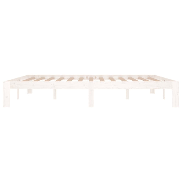 Cadru de pat Super King, alb, 180x200 cm, lemn masiv - WALTI WALTI