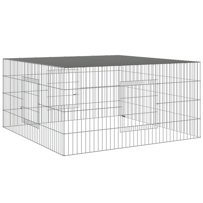 Cușcă pentru iepuri, 110x110x55 cm, fier galvanizat - WALTI WALTI