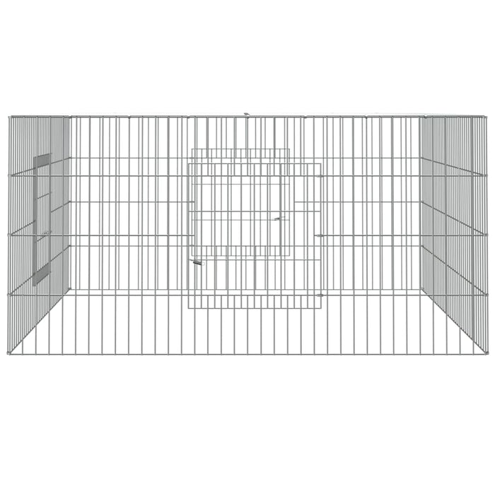 Cușcă pentru iepuri, 110x110x55 cm, fier galvanizat - WALTI WALTI
