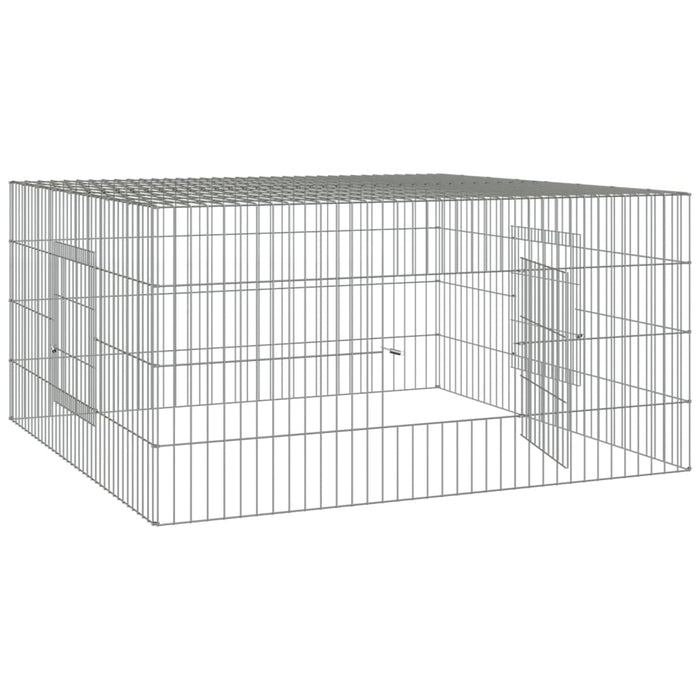 Cușcă pentru iepuri, 110x110x55 cm, fier galvanizat - WALTI WALTI
