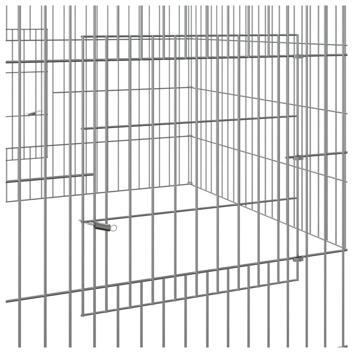 Cușcă pentru iepuri, 110x110x55 cm, fier galvanizat - WALTI WALTI