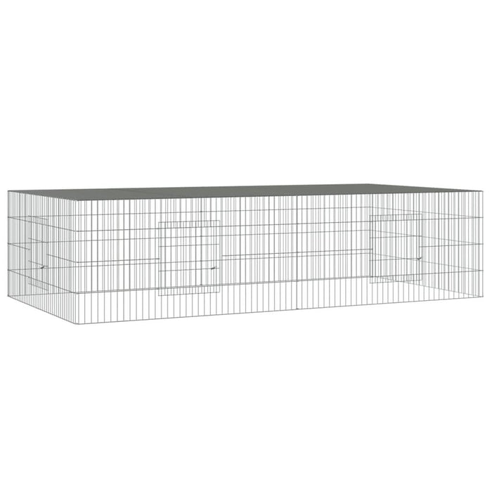 Cușcă pentru iepuri, 2 panouri, 220x110x55 cm, fier galvanizat - WALTI WALTI