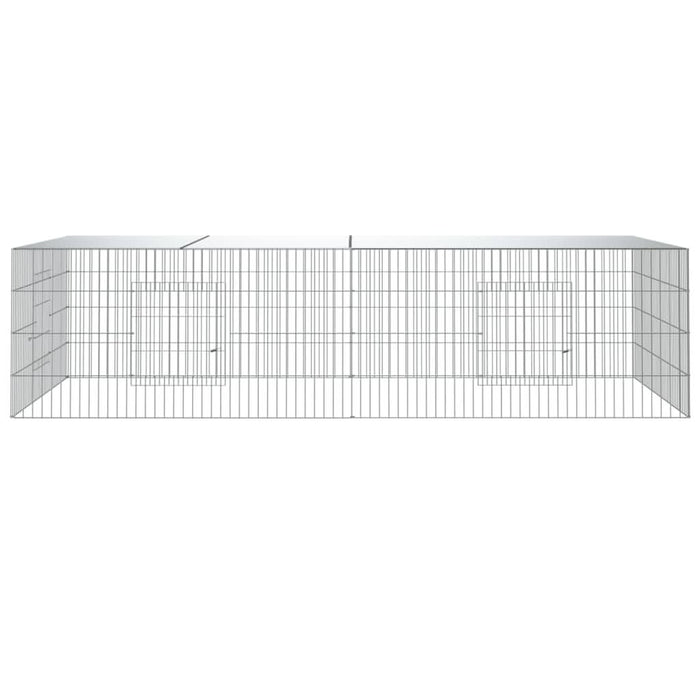 Cușcă pentru iepuri, 2 panouri, 220x110x55 cm, fier galvanizat - WALTI WALTI