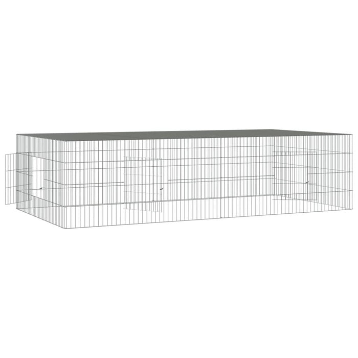 Cușcă pentru iepuri, 2 panouri, 220x110x55 cm, fier galvanizat - WALTI WALTI