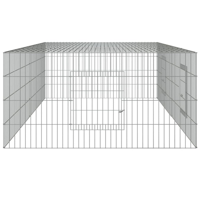 Cușcă pentru iepuri, 2 panouri, 220x110x55 cm, fier galvanizat - WALTI WALTI