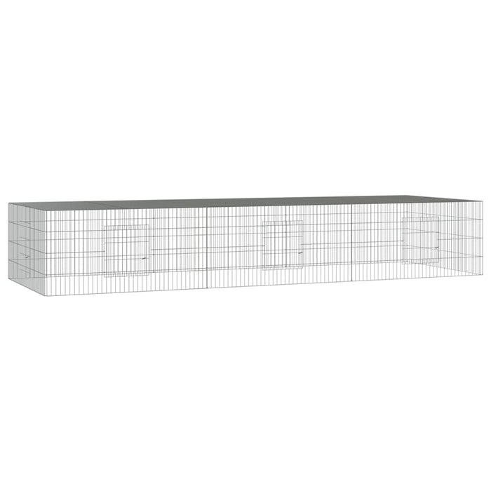 Cușcă pentru iepuri, 3 panouri, 325x109x54 cm, fier galvanizat WALTI