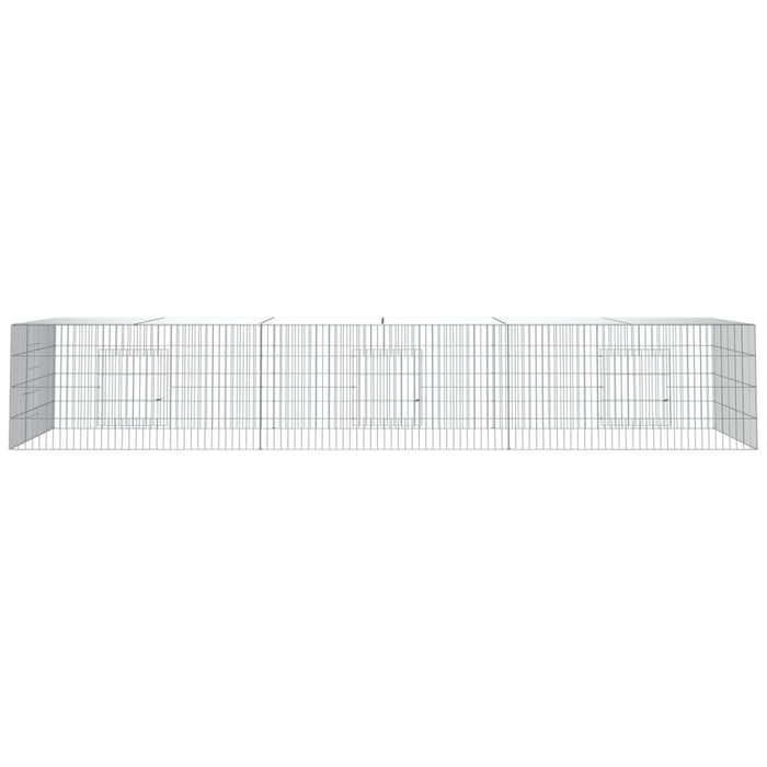 Cușcă pentru iepuri, 3 panouri, 325x109x54 cm, fier galvanizat WALTI