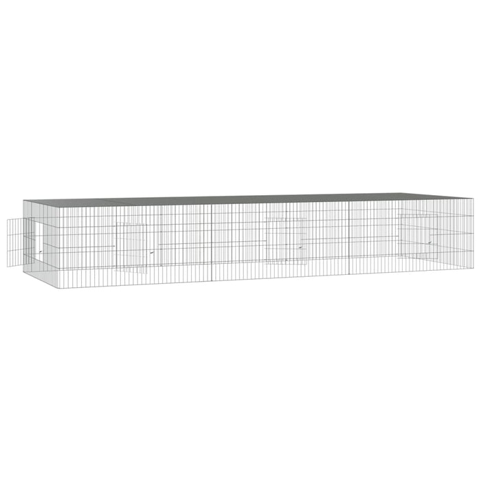Cușcă pentru iepuri, 3 panouri, 325x109x54 cm, fier galvanizat WALTI