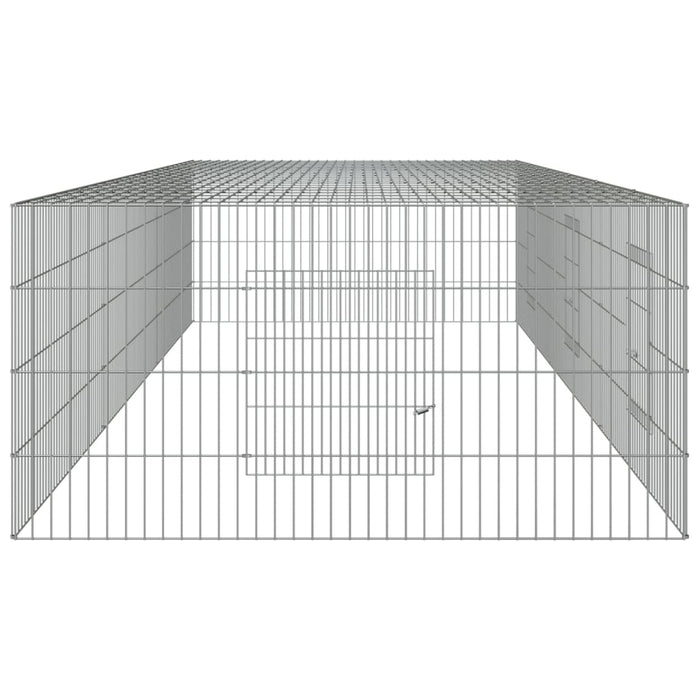 Cușcă pentru iepuri, 3 panouri, 325x109x54 cm, fier galvanizat WALTI