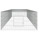 Cușcă pentru iepuri, 4 panouri, 325x109x54 cm, fier galvanizat - WALTI WALTI
