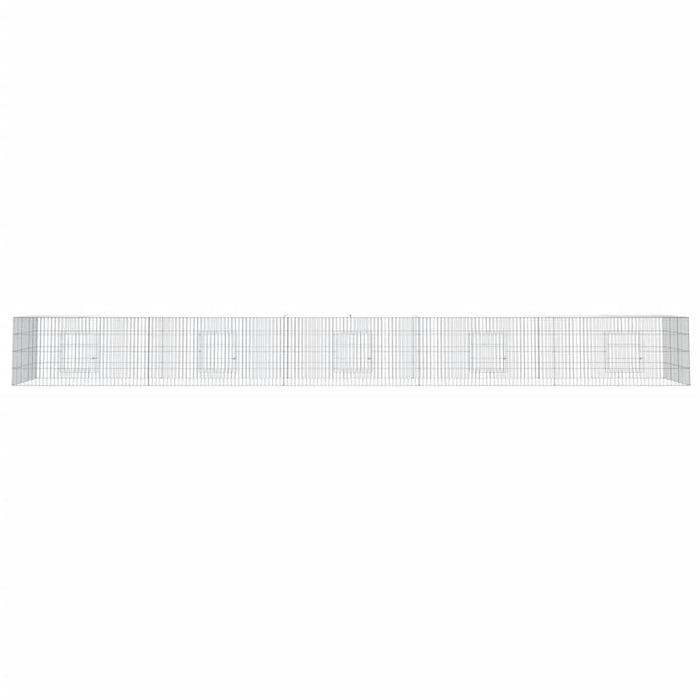 Cușcă pentru iepuri, 5 panouri, 541x109x54 cm, fier galvanizat - WALTI WALTI