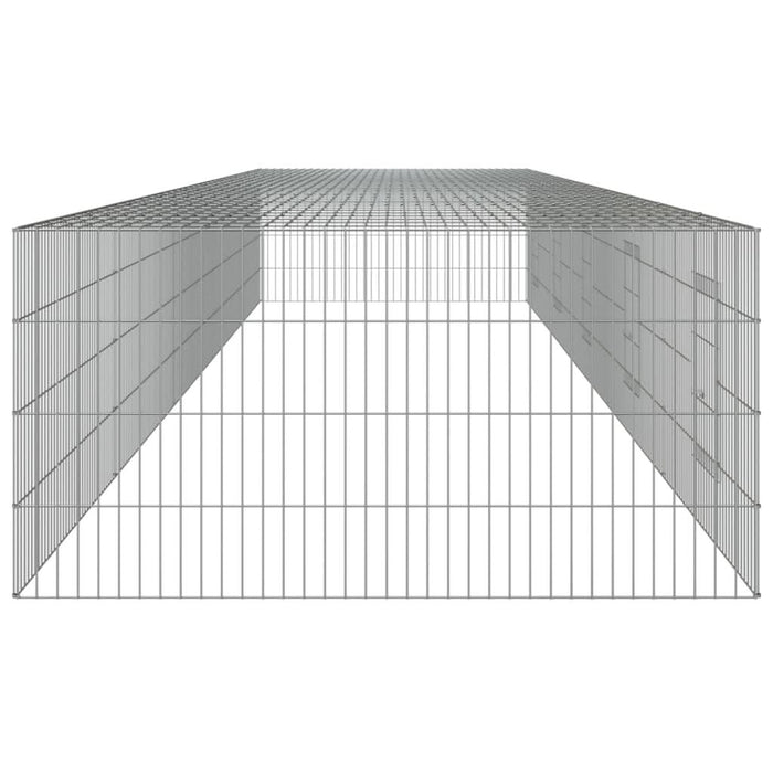 Cușcă pentru iepuri, 5 panouri, 541x109x54 cm, fier galvanizat - WALTI WALTI