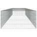Cușcă pentru iepuri, 5 panouri, 541x109x54 cm, fier galvanizat - WALTI WALTI