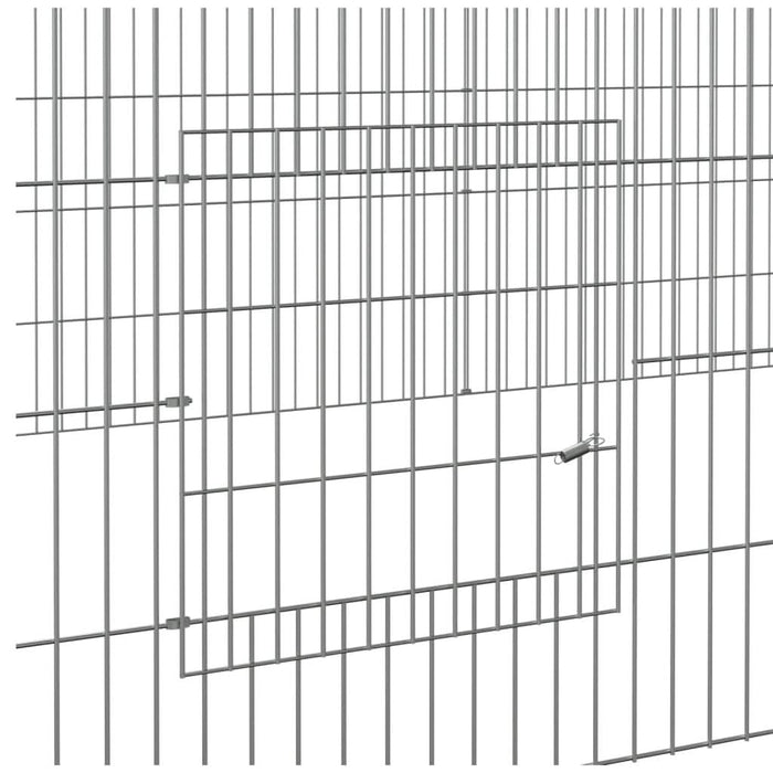 Cușcă pentru iepuri, 5 panouri, 541x109x54 cm, fier galvanizat - WALTI WALTI