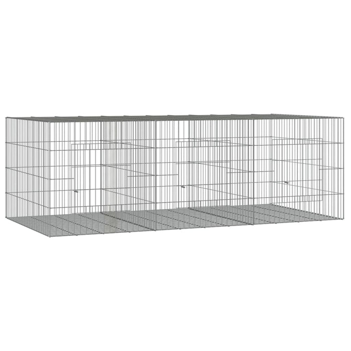 Cușcă pentru iepuri, 3 panouri, 163x79x54 cm, fier galvanizat WALTI