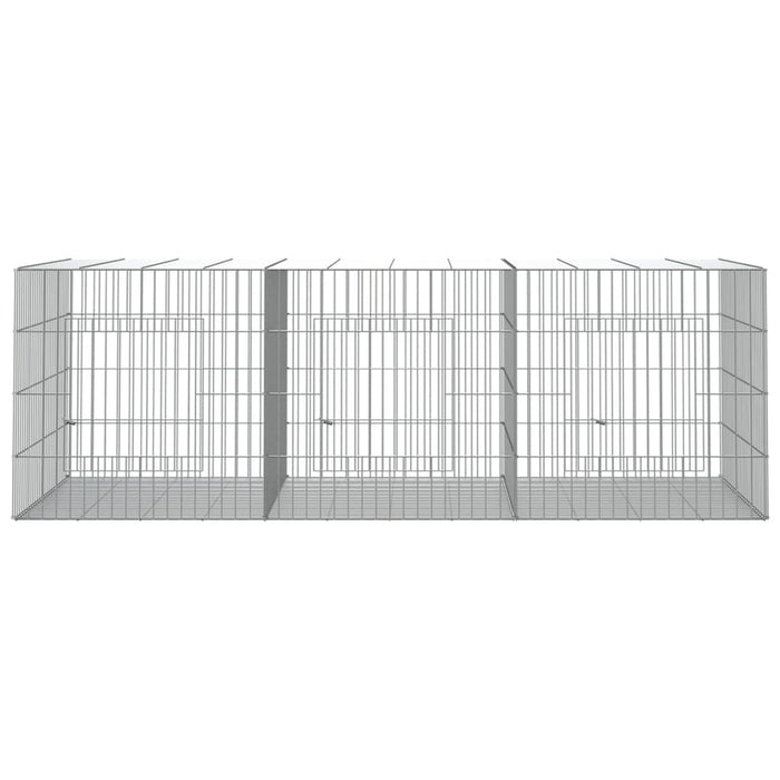 Cușcă pentru iepuri, 3 panouri, 163x79x54 cm, fier galvanizat WALTI