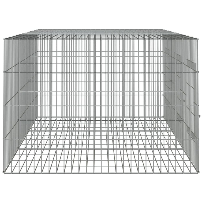 Cușcă pentru iepuri, 3 panouri, 163x79x54 cm, fier galvanizat WALTI