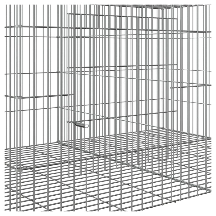 Cușcă pentru iepuri, 3 panouri, 163x79x54 cm, fier galvanizat WALTI