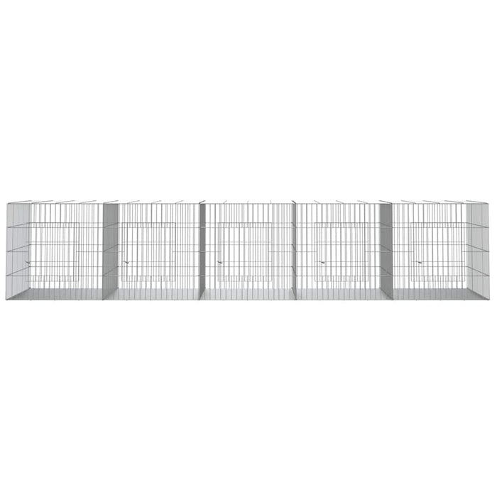 Cușcă pentru iepuri, 5 panouri, 217x79x54 cm, fier galvanizat WALTI