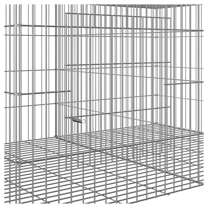 Cușcă pentru iepuri, 5 panouri, 217x79x54 cm, fier galvanizat WALTI