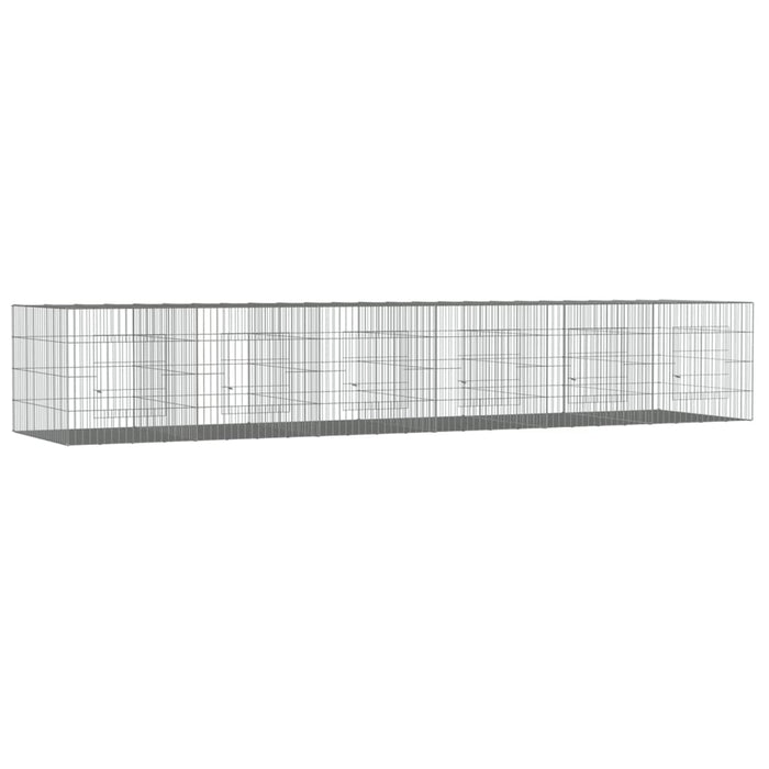 Cușcă pentru iepuri, 6 panouri, 327x79x54 cm, fier galvanizat WALTI