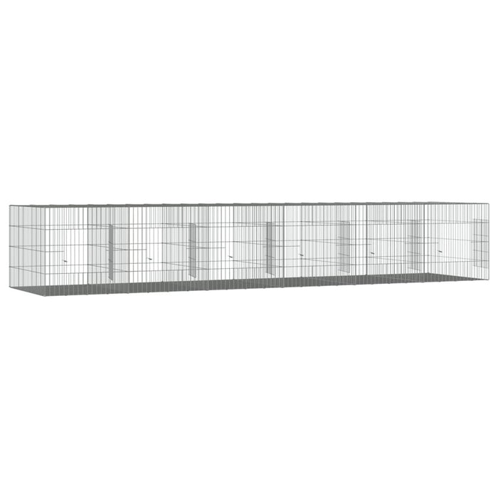 Cușcă pentru iepuri, 6 panouri, 327x79x54 cm, fier galvanizat WALTI