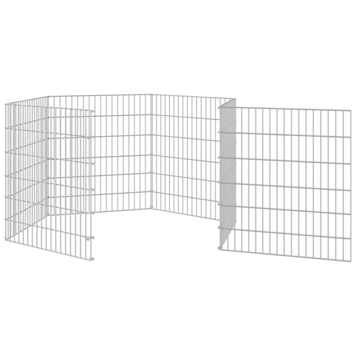 Adăpost pentru animale cu 6 panouri, 54x60 cm, fier galvanizat WALTI