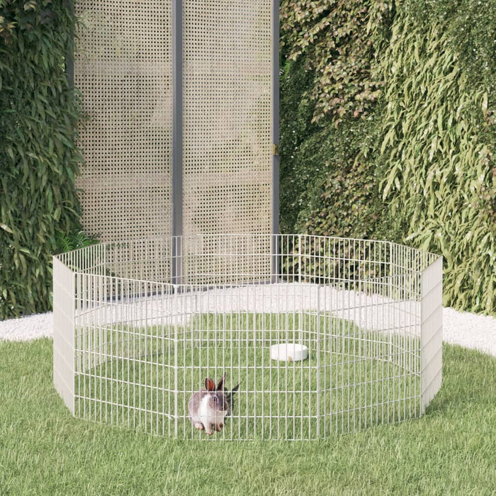 Adăpost pentru animale cu 10 panouri, 54x60 cm, fier galvanizat WALTI