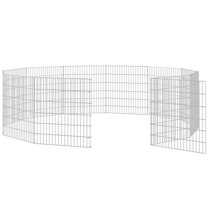 Adăpost pentru animale cu 12 panouri, 54x60 cm, fier galvanizat WALTI