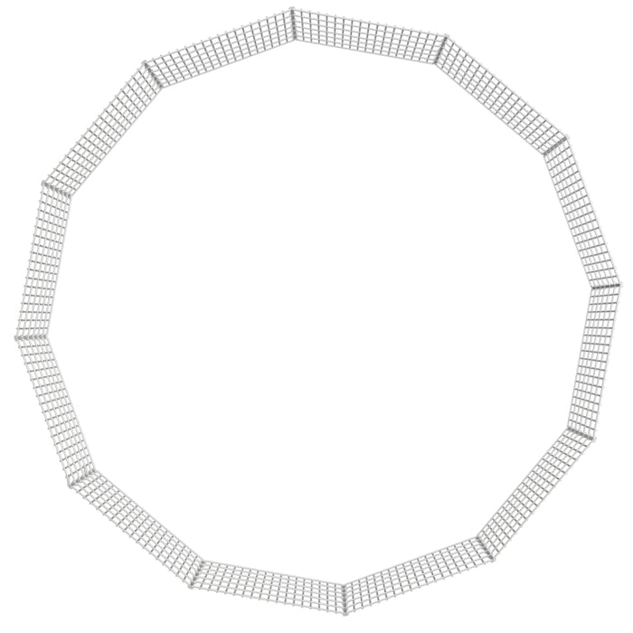 Adăpost pentru animale cu 12 panouri, 54x60 cm, fier galvanizat WALTI