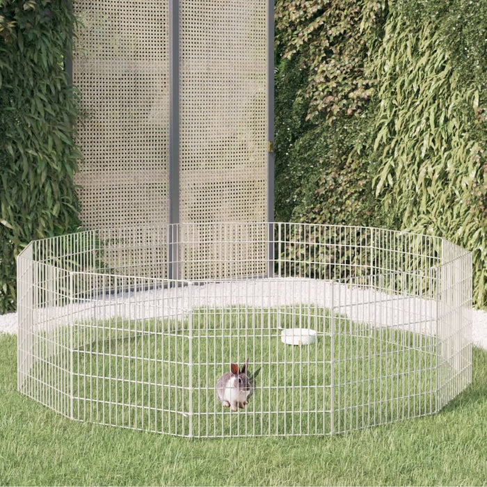 Adăpost pentru animale cu 12 panouri, 54x60 cm, fier galvanizat WALTI