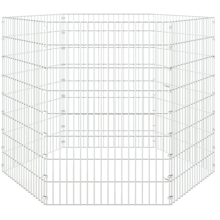 Adăpost pentru animale cu 6 panouri, 54x80 cm, fier galvanizat WALTI