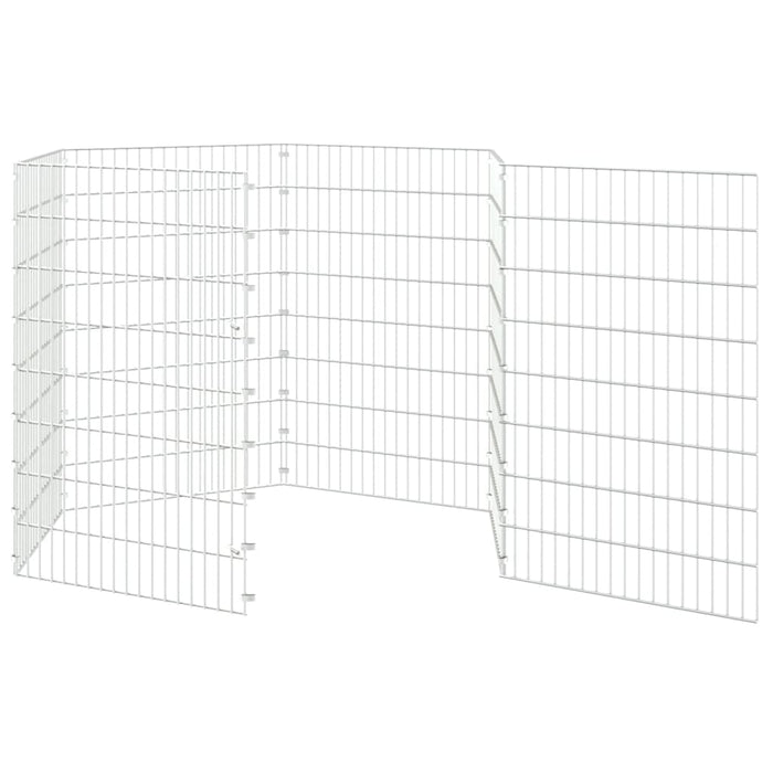 Adăpost pentru animale cu 6 panouri, 54x80 cm, fier galvanizat WALTI