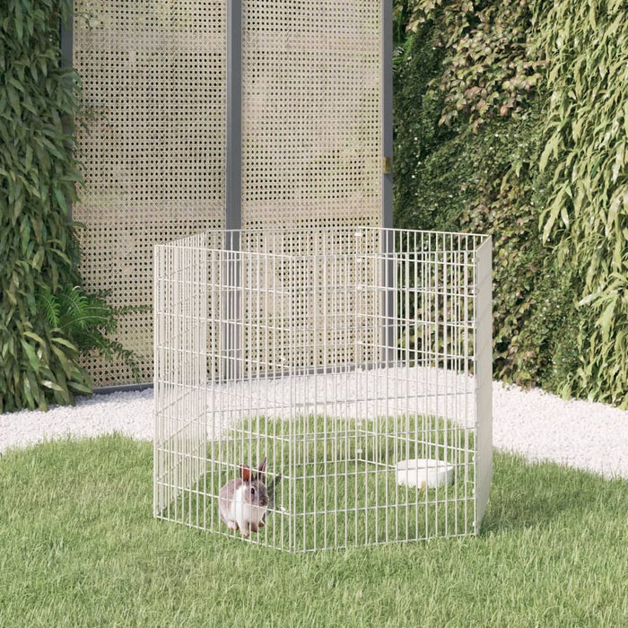 Adăpost pentru animale cu 6 panouri, 54x80 cm, fier galvanizat WALTI
