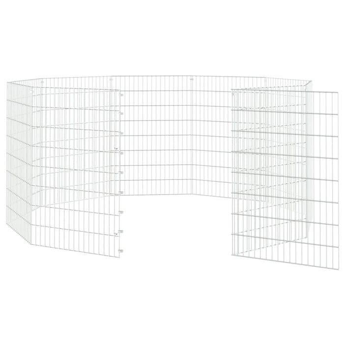 Adăpost pentru animale cu 10 panouri, 54x80 cm, fier galvanizat WALTI