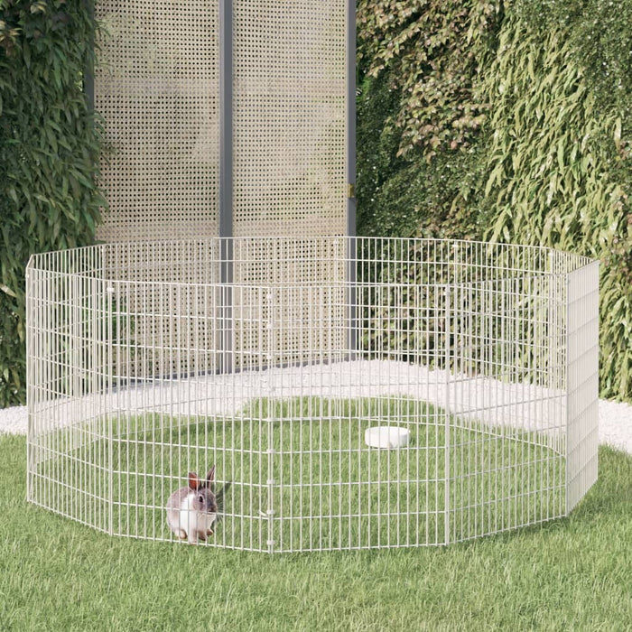 Adăpost pentru animale cu 12 panouri, 54x80 cm, fier galvanizat - WALTI WALTI