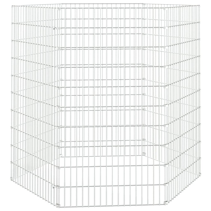 Adăpost pentru animale cu 6 panouri, 54x100 cm, fier galvanizat - WALTI WALTI