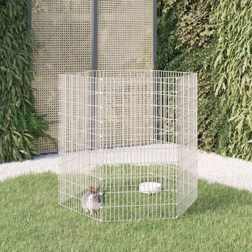 Adăpost pentru animale cu 6 panouri, 54x100 cm, fier galvanizat - WALTI WALTI