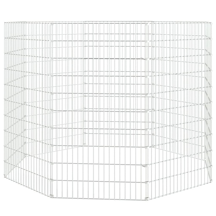 Țarc pentru animale crescute în libertate, cu 8 panouri, 54x100 cm, fier galvanizat WALTI