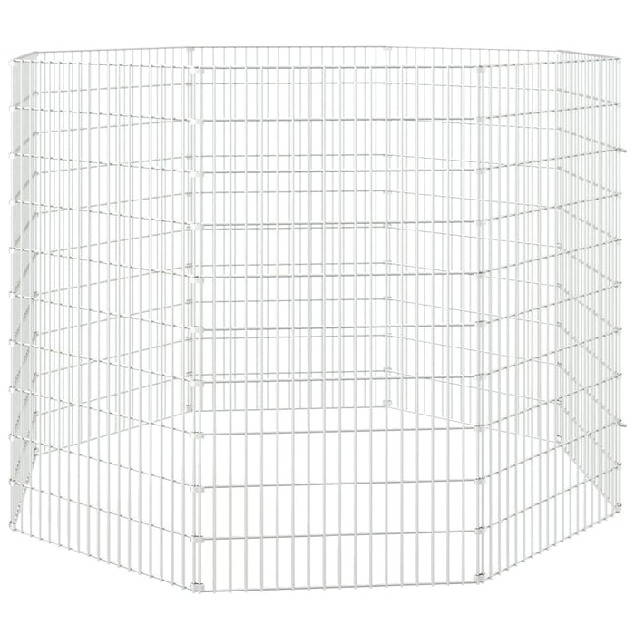 Țarc pentru animale crescute în libertate, cu 8 panouri, 54x100 cm, fier galvanizat WALTI
