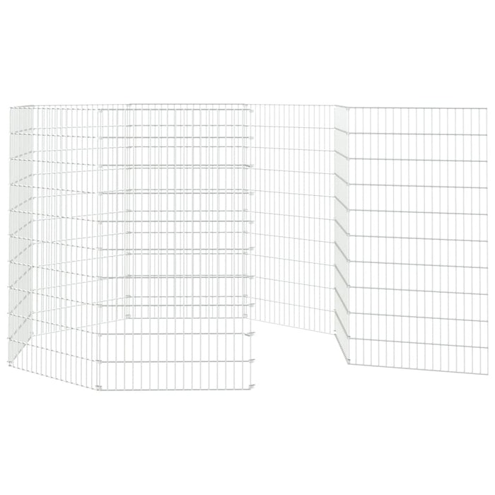 Țarc pentru animale crescute în libertate, cu 8 panouri, 54x100 cm, fier galvanizat WALTI