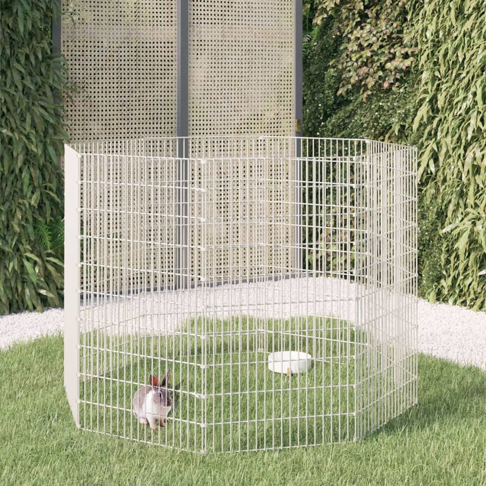 Țarc pentru animale crescute în libertate, cu 8 panouri, 54x100 cm, fier galvanizat WALTI