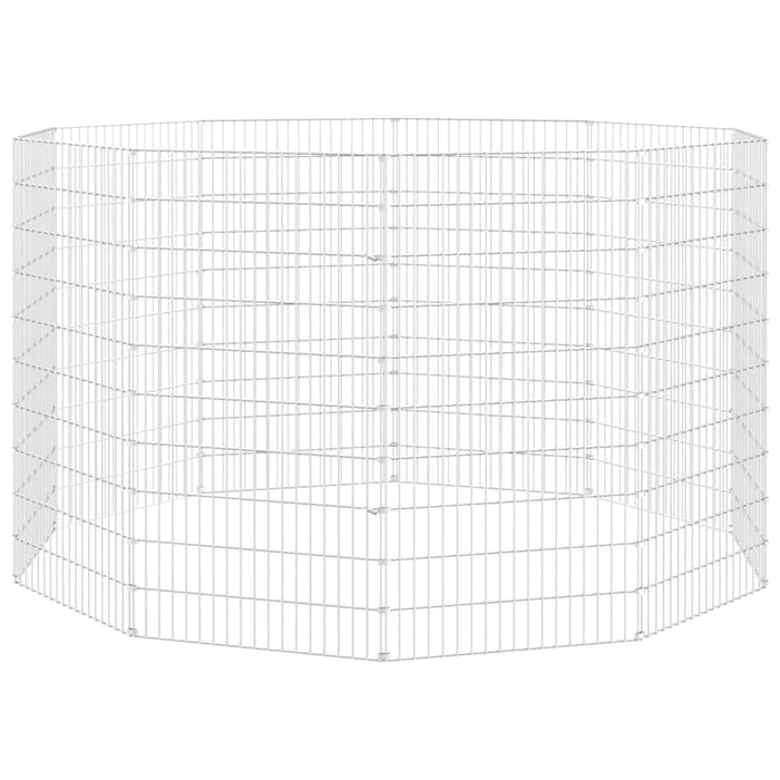 Adăpost pentru animale cu 10 panouri, 54x100 cm fier galvanizat - WALTI WALTI