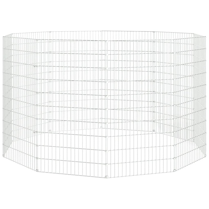 Adăpost pentru animale cu 10 panouri, 54x100 cm fier galvanizat - WALTI WALTI