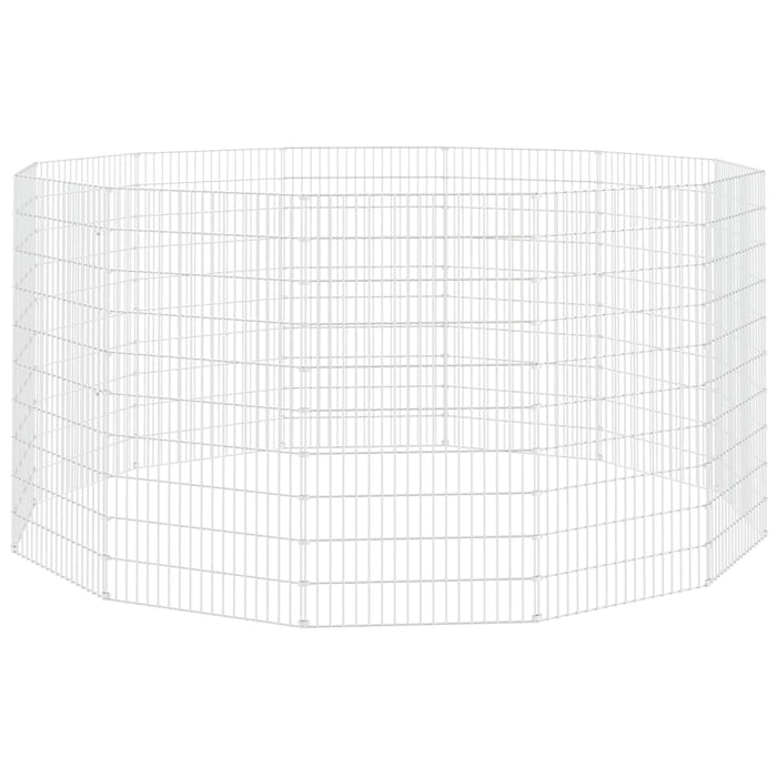 Adăpost pentru animale cu 12 panouri, 54x100 cm fier galvanizat - WALTI WALTI