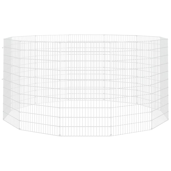 Adăpost pentru animale cu 12 panouri, 54x100 cm fier galvanizat - WALTI WALTI