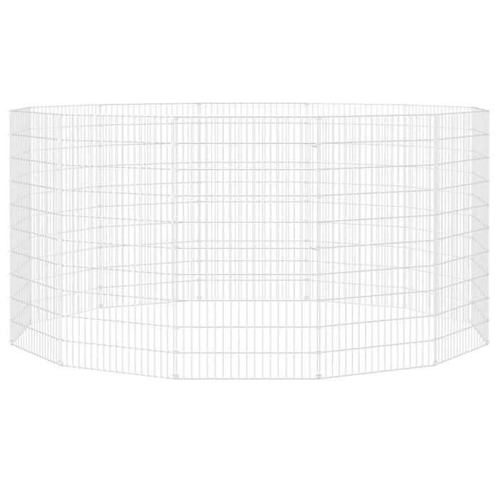 Adăpost pentru animale cu 12 panouri, 54x100 cm fier galvanizat - WALTI WALTI