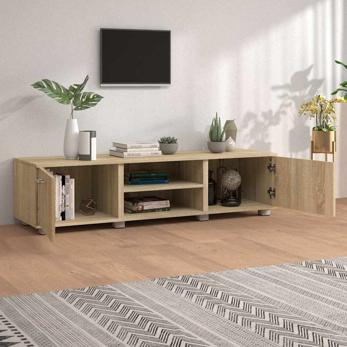 Comodă TV, stejar sonoma, 140x40x35 cm, lemn prelucrat WALTI
