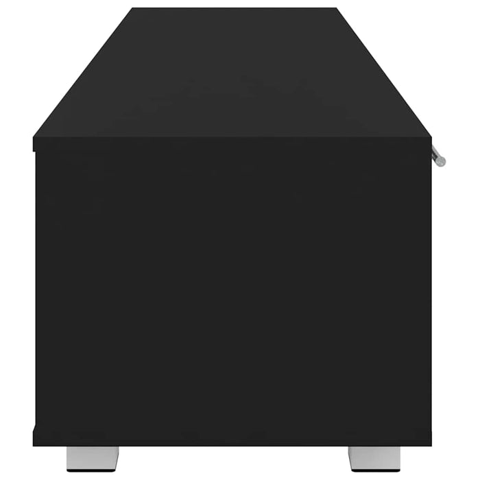 Comodă TV, negru, 140x40x35 cm, lemn prelucrat WALTI