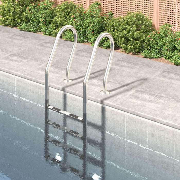 Scară de piscină, 54x38x184,5 cm, oțel inoxidabil 304 WALTI
